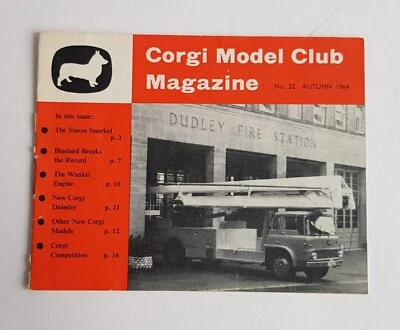 Originale Corgi Club Rivista No. 32, Autunno 1964 Superbo Quasi Nuovo Condizione - Immagine 1 di 4