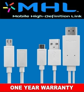 HTC LG SONY Samsung Galaxy S1 2 3 4 Note2 MHL MicroB USB to HDMI HDTV Cable - Picture 1 of 6