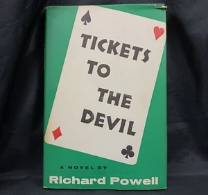 Richard Powell 1968 Tickets to the Devil A Novel Hardcover DustJacket Top - Bild 1 von 5