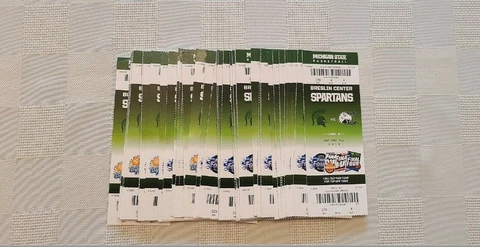 2019-20 MICHIGAN STATE SPARTANS BASKETBALL TICKET STUBS Cover