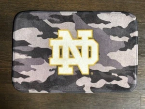Notre Dame Grey Camo Logo Rug/Mat Decor - Picture 1 of 1