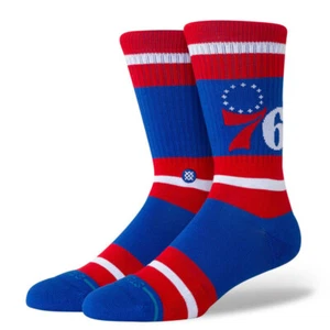 Philadelphia 76ers Stance NBA Prep Crew Socks Large Men 9-13 - Picture 1 of 3