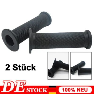 MTP-RACING 2 Stk 22mm Lenkergriffe Griffgummi Schwarz Motorrad Roller Quad Rutschfest Moped