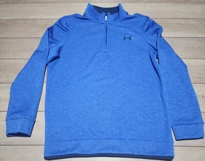 Nuevo con etiquetas Suéter Under Armour Para hombres Golf UA Storm Polar 1/4 Cremallera Pequeño Pullover Azul - Imagen 1 de 6