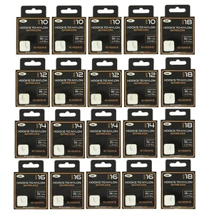 NGT Fishing Hooks to Nylon Barbless Size 10, 12, 14, 16, 18, 4 of each - Picture 1 of 8