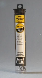 WOODLAND SCENICS STICK ON LIGHTS JUST PLUG LIGHTING SYSTEM LED YELLOW WDS5742 - Picture 1 of 6