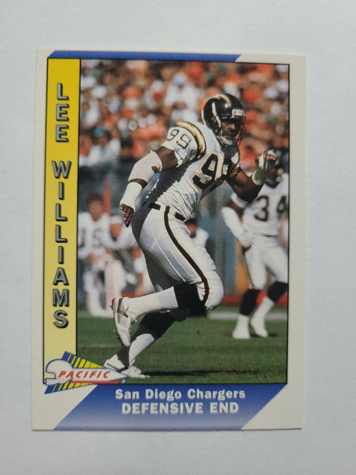 LEE WILLIAMS 1991 PACIFIC FOOTBALL CARD # 455 E5991 - Image 1 of 1