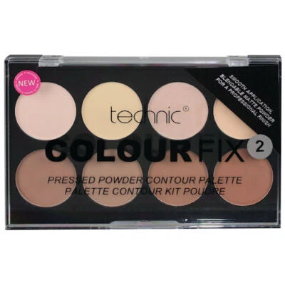Technic 8 Colour Max Contour Palette 2 - Pressed Powder Face Foundation Bronze - Image 1 of 3