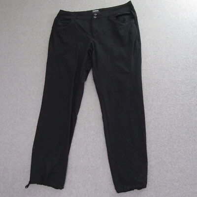 Cabelas Womens Parachute Pants 16 Black 4Most UPF 30 Hiking Stretch - Image 1 of 4