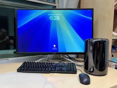 Apple Mac Pro 3.7GHz  - 64GB - 1TB SSD - AMD 2x FirePro D500, MacOS Sequoia 15.5 - Image 1 of 4