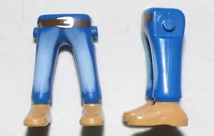 12787, 2x Pantalones Largos, Azul, Impreso, Zapatos, Marrón Claro - Imagen 1 de 1