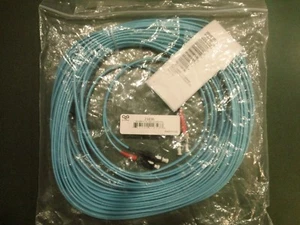 C2G 20m SC-ST 10Gb 50/125 OM3 Duplex Multimode PVC Fiber Optic Cable - Aqua - Picture 1 of 4