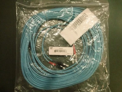 C2G 20m SC-ST 10Gb 50/125 OM3 Duplex Multimode PVC Fiber Optic Cable - Aqua - Image 1 of 4
