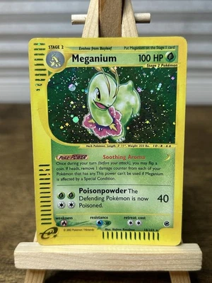 Pokémon TCG Meganium Holo Rare 18/165 Expedition 2002 WOTC E-Series Card - Image 1 of 4
