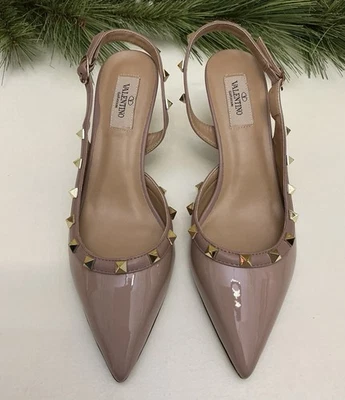 Tacones Valentino Rockstud charol nude 6 cm talla 39 nunca usados Foto 1 de 4
