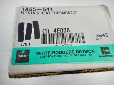 White Rogers 1A65-641 Electric Heat Thermostat - Image 1 of 4