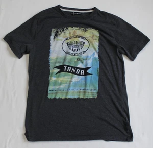 Camiseta Tanoa Samoa Para Hombre Talla L Gráfico Logo Gris Manga Corta Tropical Playa - Imagen 1 de 12