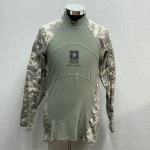 Massif Mountain Gear Combat Shirt Men's M Long Sleeve Cotton Blend Camouflage - Picture 1 of 14