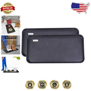 Vielseitige Indoor/Outdoor Kofferraumwanne Matte mit erhöhten Kanten, 30" x 15" - 2er Pack - Bild 1 von 9