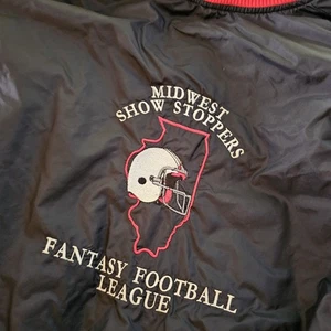 Chaqueta cortavientos Midwest Fantasy Football Illinois 3XL NFL Pullover cuello redondo - Imagen 1 de 4