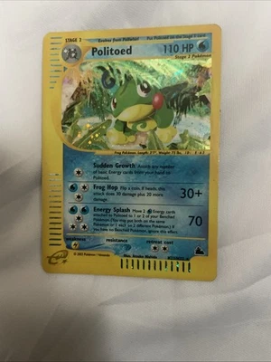 Pokemon TCG Politoed #H23 Pokemon Skyridge Rare Holo SWIRL [LP] - Image 1 of 4