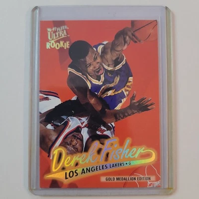 NBA Ultra 1996-97, Derek Fisher RC, edición Gold Medallion Foto 1 de 2