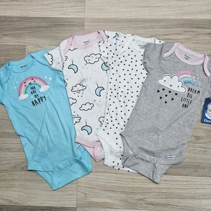 Body Gerber bambina nuvole arcobaleno 3-6 mesi - Foto 1 di 3