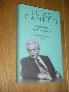 Nachträge aus Hampstead. Aus den Aufzeichnungen 1954 - 1971 Canetti, Elias - Bild 1 von 1