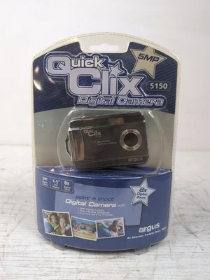 Cámara digital Argus Quick Clix 2005 de colección 5 mp nueva de lote nuevo zoom 8x #5150 Foto 1 de 4