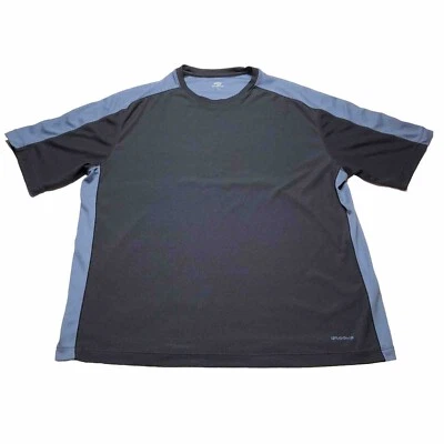 Рубашка Brooks мужская XL спортивная спортивная одежда для тренировок короткий рукав черный синий логотип - Изображение 1 из 4