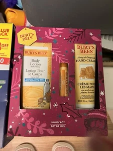 Burt's Bees Milk Honey Lip Balm Body Lotion Gift Set - Picture 1 of 1