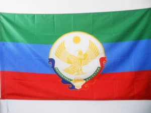 REPUBLIK DAGESTAN FLAGGE 2' x 3' für eine Stange - RUSSLAND - RUSSISCHE FAHNEN 60 x 90 cm - Bild 1 von 2
