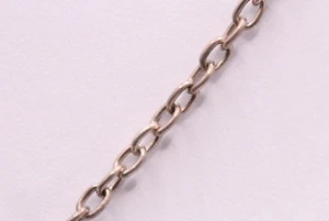Kabel Gliederkette Halskette 32 Zoll Damen Vintage Sterlingsilber Geschenk 23,1 g AAC155 - Bild 1 von 5