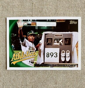 2010 Topps Rickey Henderson Franchise History #137 Oakland A’s HOF