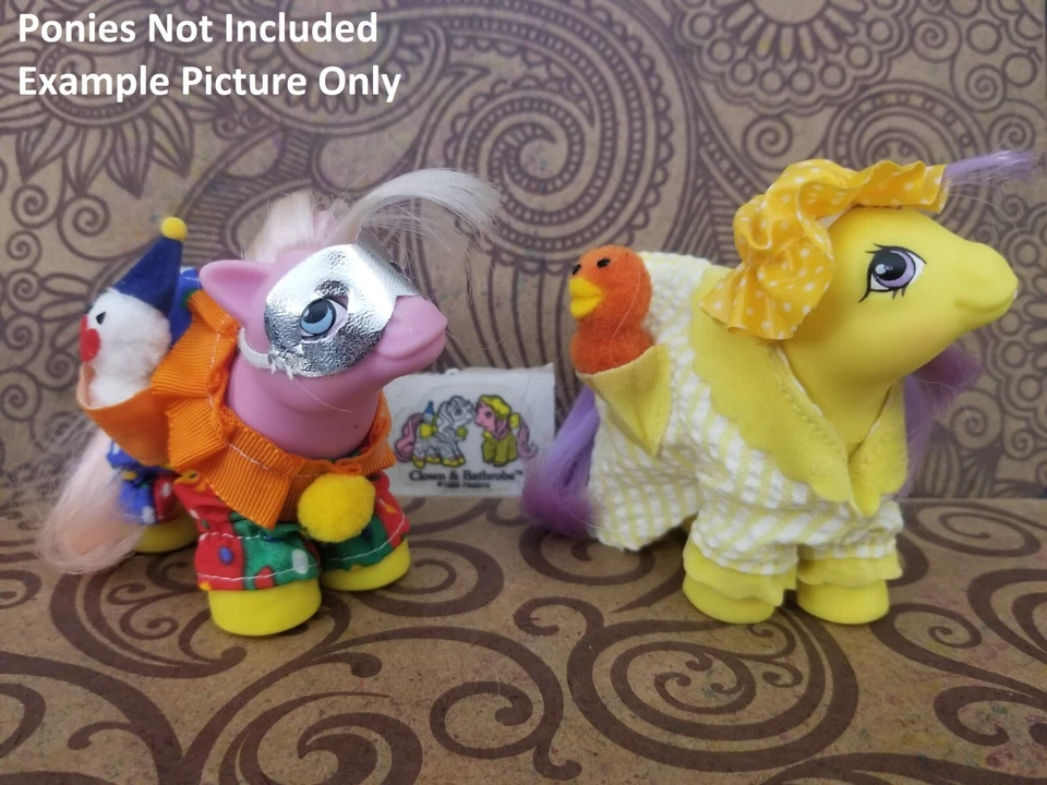 My Little Pony (G1) - "Traje de albornoz y payaso" bebé pony/amigos de bolsillo (lista múltiple) Foto 1 de 1
