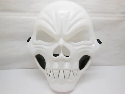 12Pcs Plastic White Skull Mask Dress Up Masks Party Favor - image 1 of 4
