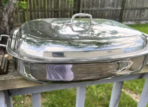 All-Clad 6 Quart Electric Skillet 6701 Stainless Steel w/ Lid no power cord - Picture 1 of 6