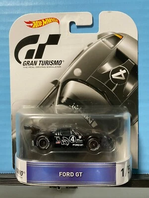 1/64 HOT WHEELS REAL RIDERS GT GRAN TURISMO FORD GT BLACK #4 1/5 - Image 1 of 2