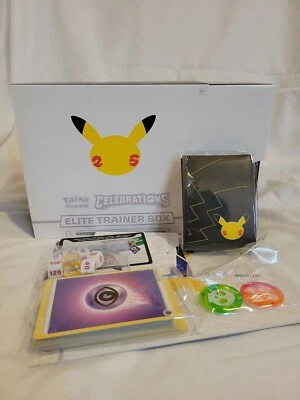 Pokémon TCG: 25th Anniversary Celebrations Elite Trainer Box (2021) Opened  - Image 1 of 4