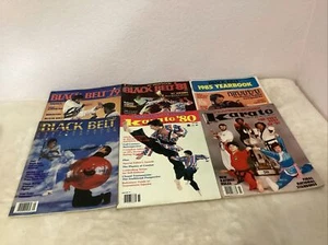 Vintage schwarzer Gürtel & Karate illustriertes Magazin Jahrbücher Menge 6 - schneller Versand - Bild 1 von 11
