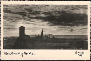 Postal Viena crepúsculo sobre Viena s/w funcionó realmente 30.6.39 (708-AK112) - Imagen 1 de 2