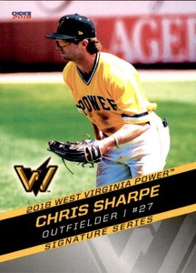 2018 West Virginia Power Choice 21 Chris Sharpe Burlington Massachusetts MA Card