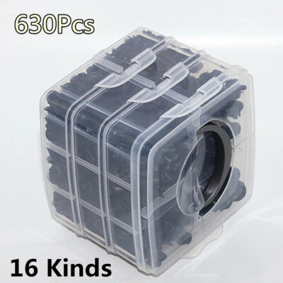 630Pcs 16 Kinds 3 Layers Auto Fasteners Set Car Bumper Clip Repair Parts Clip - Image 1 of 4