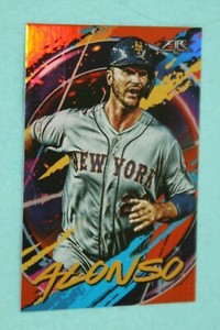 PETE ALONSO 2020 FIRE ORANGE FOIL 267/299 #8 NEW YORK METS