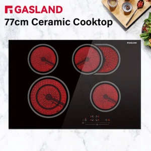 GASLAND 77cm Electric Ceramic Cooktop Pro 4 Burner Glass Cook Top Kitchen Plate - Picture 1 of 12