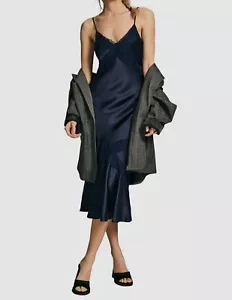 $475 Cami NYC Women's Blue Silk Lace Sleeveless Slip Dress Size XS - Picture 1 of 3