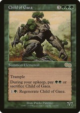 Child of Gaea Urza's Saga PLD Green Rare MAGIC THE GATHERING CARD ABUGames
