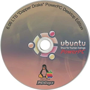 Ubuntu 6.06 LTS "Dapper Drake" PowerPC Edition - CD Install - Apple Mac G3 G4 G5 - Picture 1 of 1