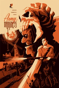 SIGNIERT Army of Darkness Variante Tom Whalen Mondo Poster Kunstdruck Sam Raimi Film - Bild 1 von 1