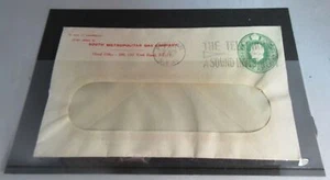 1932 SOBRE EN RELIEVE KING GEORGE V MEDIO CENTAVO USADO EN SOPORTE FRONTAL TRANSPARENTE - Imagen 1 de 4